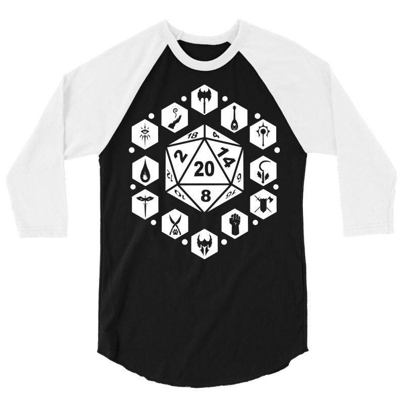 Rpg Classes   White 3/4 Sleeve Shirt by alhajiyavanic | Artistshot