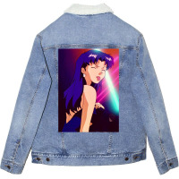 Trending Evangelion - Misato Unisex Sherpa-lined Denim Jacket | Artistshot