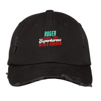 Roger Because Even Superheroes Need A Sidekick Funny Roger T Shirt Vintage Cap | Artistshot