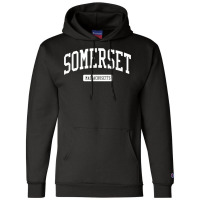 Somerset Massachusetts Ma Vintage Athletic Sports Design T Shirt Champion Hoodie | Artistshot