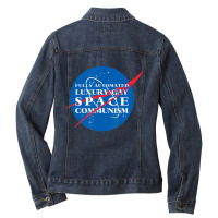 Fully Automated Luxury Gay Space Communism Ladies Denim Jacket | Artistshot