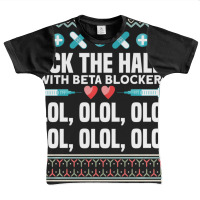 Deck The Halls Beta Blockers Nurse Christmas Ugly Sweater Graphic Youth T-shirt | Artistshot