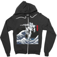 Trending Mecha Wave Zipper Hoodie | Artistshot