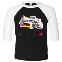 Solingen Girl   Solingen Boarding Pass   Solingen T Shirt Toddler 3/4 Sleeve Tee | Artistshot