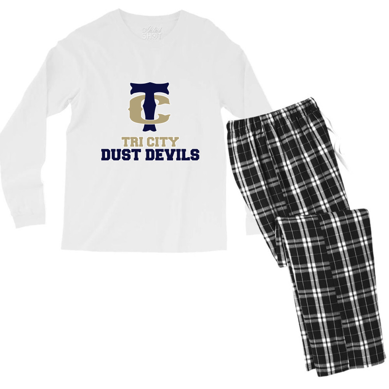 Tri City Dust Devils Men's Long Sleeve Pajama Set | Artistshot