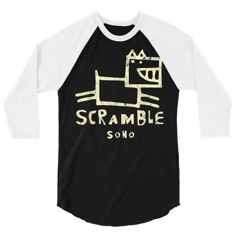 Scramble Soho Studio Cat Funny T Shirt 3/4 Sleeve Shirt by kaykemyjoa | Artistshot