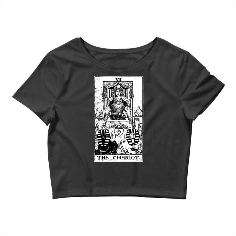 The Chariot Tarot Card Major Arcana Fortune Telling Occult Essential Crop Top by apolitery | Artistshot