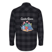 Gardener Funny Watering Can Wellington Boots Garden Queen Flannel Shirt | Artistshot