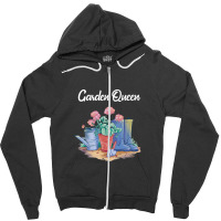 Gardener Funny Watering Can Wellington Boots Garden Queen Zipper Hoodie | Artistshot