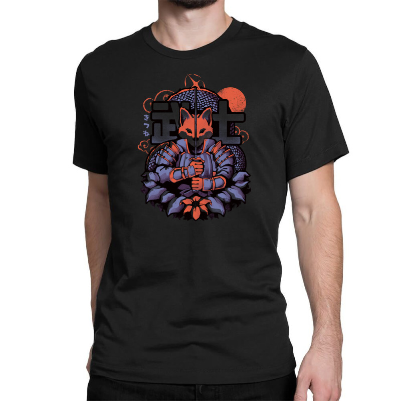 Samurai Fox   Cute Animal Warrior Gift Classic T-shirt by hasan2 | Artistshot