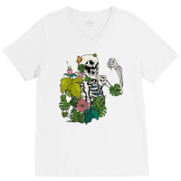 Skeleton Water Plant You Make Me Feel Alive Gardening Plant T Shirt V-neck Tee | Artistshot