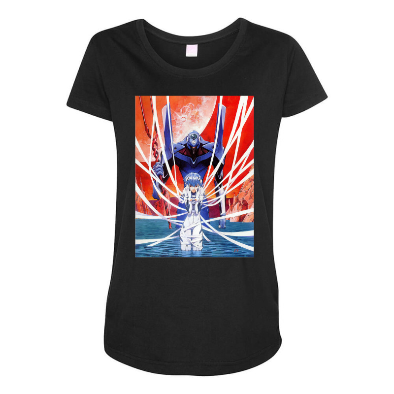 Trending Newtype - Evangelion - Rei Maternity Scoop Neck T-shirt by Cormier Curtin | Artistshot