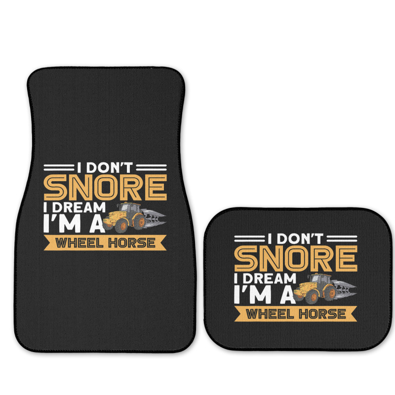 I Dont Snore I Im A Wheel Horse Tractor Farmer Full Set Car Mats | Artistshot