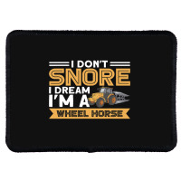 I Dont Snore I Im A Wheel Horse Tractor Farmer Rectangle Patch | Artistshot