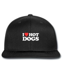 I Love Hot Dogs Saying Sarcastic Humor Food Hot Dog Printed Hat | Artistshot