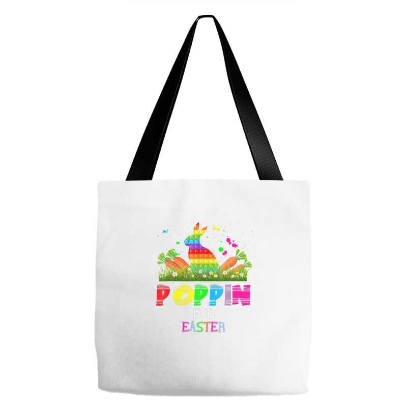 Cute Bunny Bubble Pop Easter Bunny Poppin For Easter Tote Bags | Artistshot