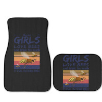 Trending Bee Shirt Some Girls Love Bees Shirt Drink Too Much Vintage Full Set Car Mats | Artistshot