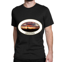 Artistshort Trending Arizona Sunset With Saguaro Cactus Classic T-shirt | Artistshot