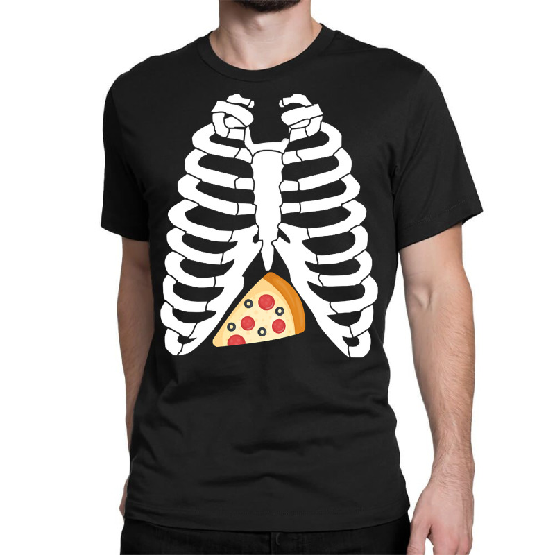 Hot Trend Funny Skeleton Halloween Pizza Classic T-shirt by quanghuydinh1 | Artistshot