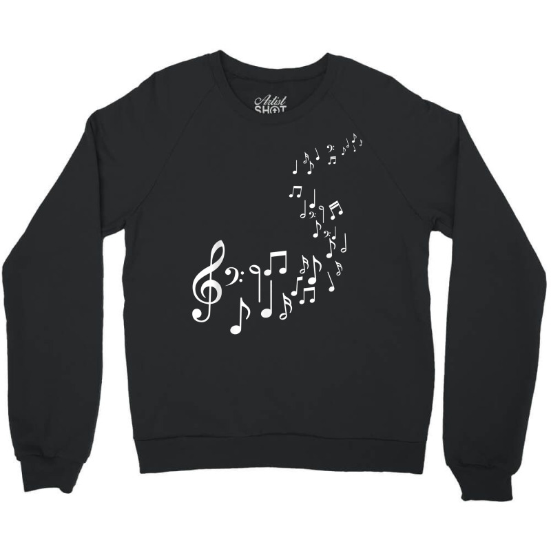 Musical Notes Musician Composer Music Lover Instrument T Shirt Crewneck Sweatshirt by delredske | Artistshot