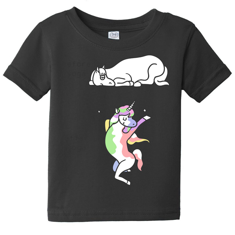 Limited Edition Before And After Yoga Unicorn Baby Tee | Artistshot