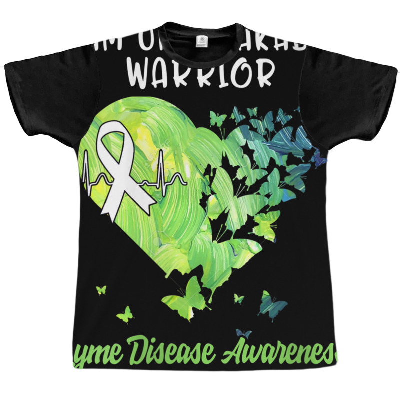 Womens Lyme Disease Tshirt Awareness Green Ribbon Warrior Women V Neck Graphic T-shirt | Artistshot