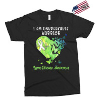 Womens Lyme Disease Tshirt Awareness Green Ribbon Warrior Women V Neck Exclusive T-shirt | Artistshot