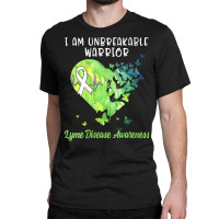 Womens Lyme Disease Tshirt Awareness Green Ribbon Warrior Women V Neck Classic T-shirt | Artistshot