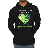 Womens Lyme Disease Tshirt Awareness Green Ribbon Warrior Women V Neck Lightweight Hoodie | Artistshot