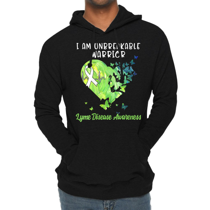 Womens Lyme Disease Tshirt Awareness Green Ribbon Warrior Women V Neck Lightweight Hoodie | Artistshot