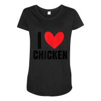 I Love Chicken Heart Latin Food Burrito Taco Enchiladas Maternity Scoop Neck T-shirt | Artistshot