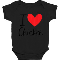 I Love Chicken Heart Latin Food Hispanic Fried Burrito Taco Baby Bodysuit | Artistshot