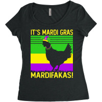 Mardi Gras Deer T  Shirt Happy Mardi Gras Chicken Lover Vintage Costum Women's Triblend Scoop T-shirt | Artistshot