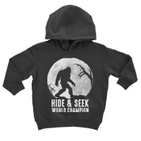 Bigfoot T  Shirt Retro Bigfoot Hide & Seek World Champion 10 Toddler Hoodie | Artistshot