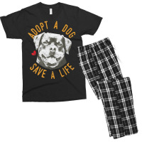 Trending Adopt A Dog Save A Life Rescue Rottweilers Men's T-shirt Pajama Set | Artistshot