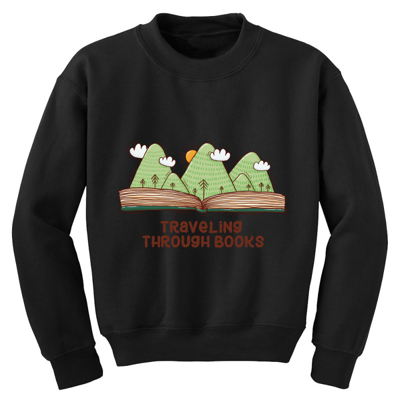 Artistshort Trending Traveling Through Books (2) Youth Sweatshirt by Jankonen637 | Artistshot