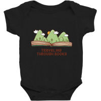 Artistshort Trending Traveling Through Books (2) Baby Bodysuit | Artistshot