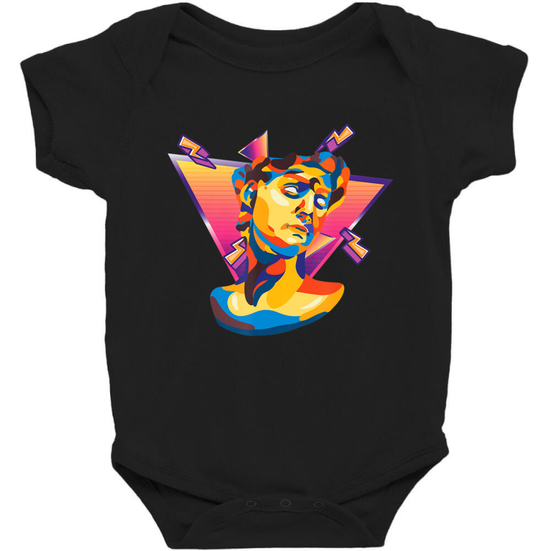 Limited Edition Colorful Ancient Greece Statue Greek Mythology Baby Bodysuit by BuenoBloom | Artistshot