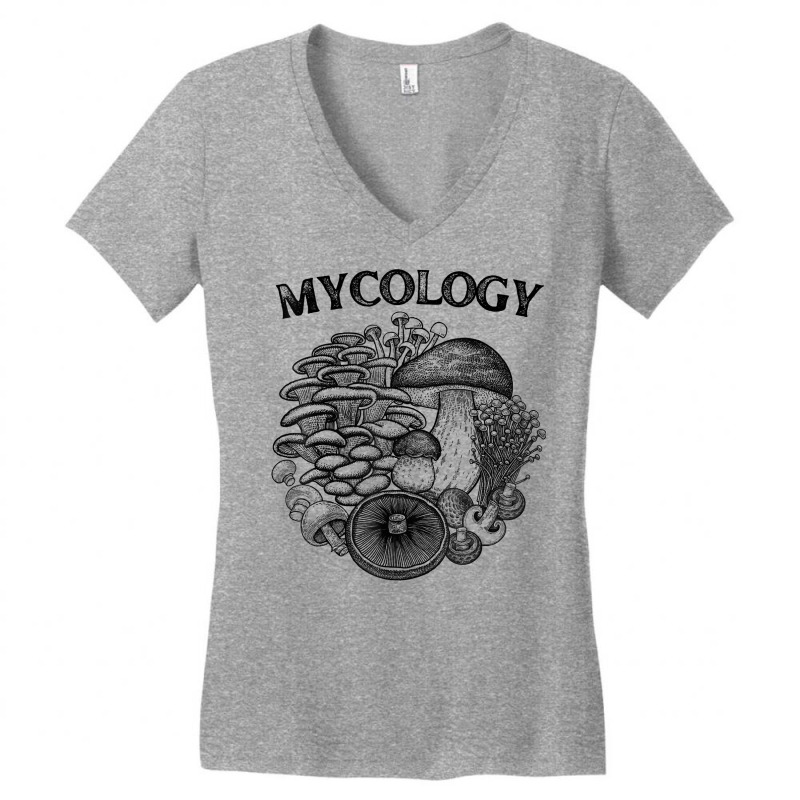 Mycologist Wild Mushrooms Mycology T Shirt Women's V-Neck T-Shirt by wiltoban | Artistshot