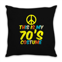 Hot Trend This Is My 70s Costume Retro Vintage Halloween Hippie Throw Pillow | Artistshot