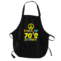 Hot Trend This Is My 70s Costume Retro Vintage Halloween Hippie Medium-length Apron | Artistshot