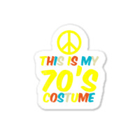 Hot Trend This Is My 70s Costume Retro Vintage Halloween Hippie Sticker | Artistshot