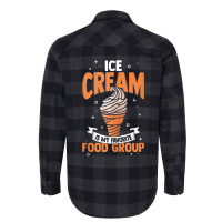 Ice Cream Is My Favorite Food Group Ice Cream Flannel Shirt | Artistshot