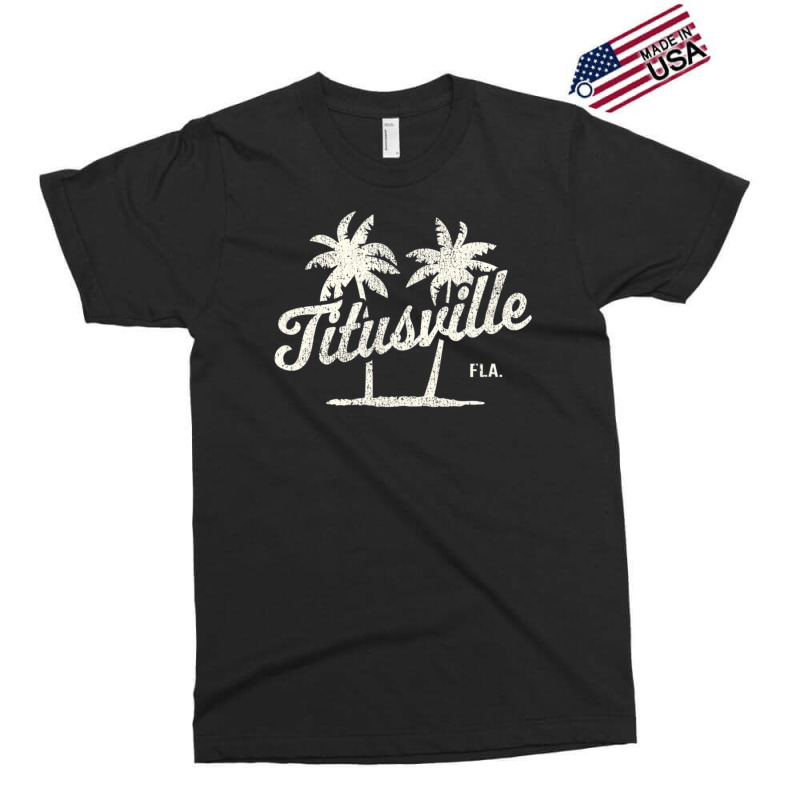 Trending Titusville Florida Vintage 70s Palm Trees Exclusive T-shirt | Artistshot