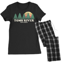 Limited Edition Toms River Nj Vintage Throwback Retro 70s Women's Pajamas Set | Artistshot