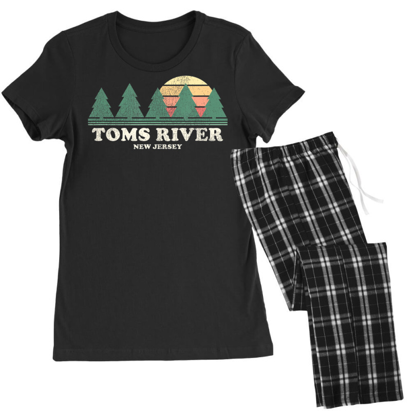 Limited Edition Toms River Nj Vintage Throwback Retro 70s Women's Pajamas Set by haodinhvan1 | Artistshot