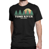 Limited Edition Toms River Nj Vintage Throwback Retro 70s Classic T-shirt | Artistshot