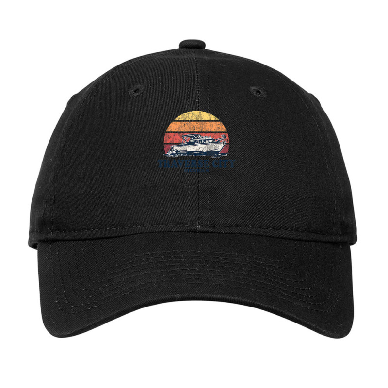 Limited Edition Traverse City Mi Vintage Boating 70s Retro Boat Adjustable Cap | Artistshot