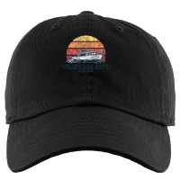 Limited Edition Traverse City Mi Vintage Boating 70s Retro Boat Kids Cap | Artistshot