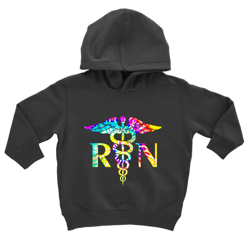 Trending Lovely Rn Registered Nurse Tie Dye Toddler Hoodie | Artistshot